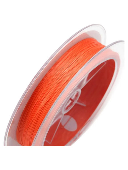 Шнур плетеный Namazu "Supahiro" 8Х, L-100 м, d-0,12 мм, test-5,5 кг, оранжевый/250/