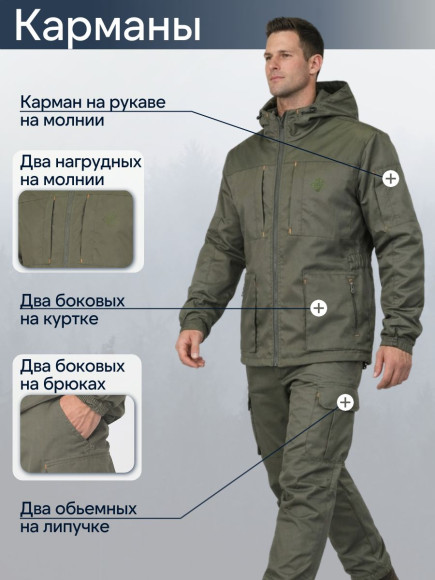 Костюм Элементаль Shaman-elite (Twill) Хаки (56/58-170/176)