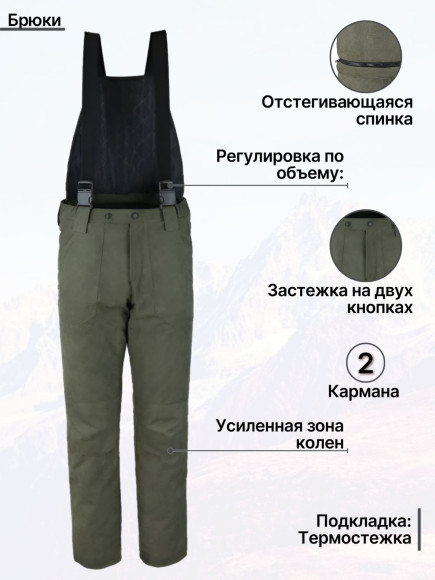 Костюм мужской демисезонный IFRIT DemiLich-4 (Islandia) Хаки (52/54-170/176)
