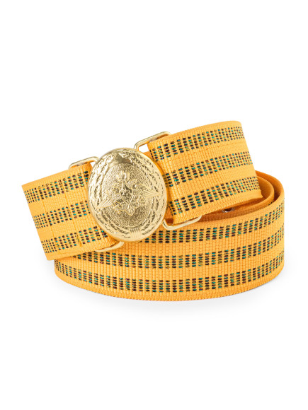 Ремень пояс парадный ППВ-00-01 "Герб РФ", без подвесов ПО-01, тип Ж. (Рост 3)