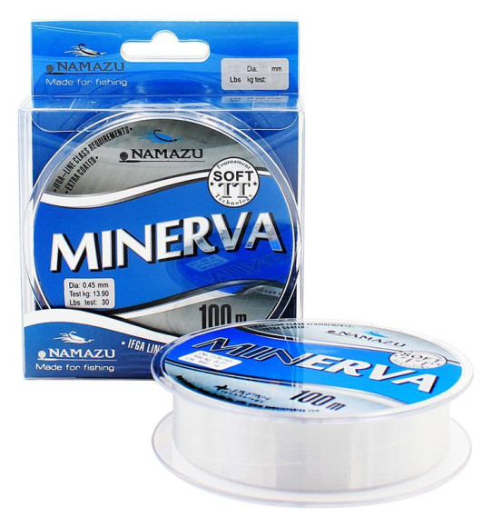 Леска Namazu "Minerva", L-100 м, d-0,3 мм, test-7,18 кг, прозрачная/100/