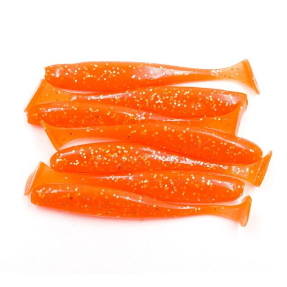 Виброхвост YAMAN PRO Plum Blossom, р.3 inch, цвет #03 - Carrot gold flake (уп. 7 шт.)