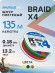 Шнур Nautilus Braid X4 Multicolour d-0.18 13.2кг 2.0PE 135м Шнур Nautilus Braid X4 Multicolour d-0.18 13.2кг 2.0PE 135м