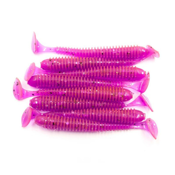 Виброхвост YAMAN PRO Betta, р.4,5 inch, цвет #21 - Magic Violet (уп. 5 шт.)