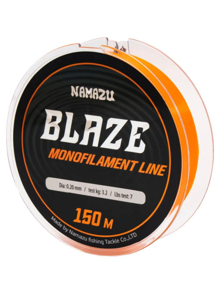 Леска Namazu Blaze, L-150 м, d-0,23 мм, test-4,1 кг, оранжевая/100/ Леска Namazu Blaze, L-150 м, d-0,23 мм, test-4,1 кг, оранжевая/100/