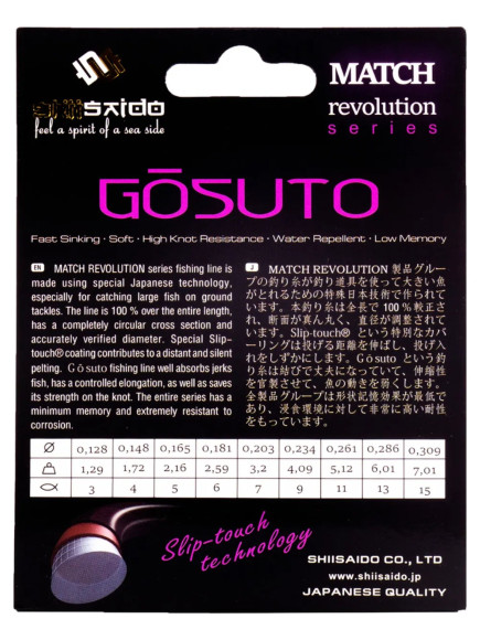 Леска "Shii Saido" Gosuto, L-100 м, d-0,309 мм, test-7,01 кг, темно коричневый/100/