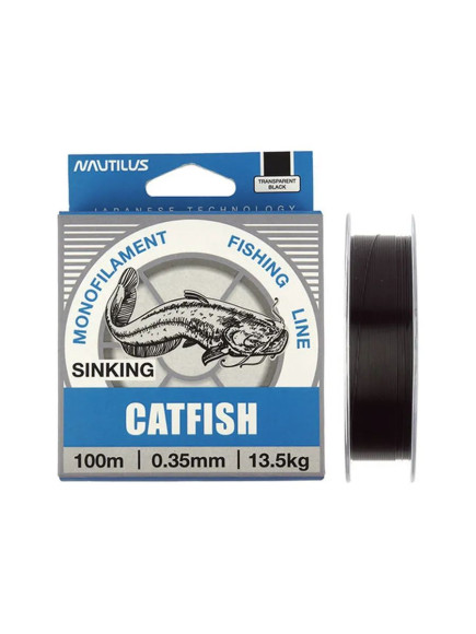 Леска Nautilus Catfish 0,40мм.,17,1кг, 100м.dark black