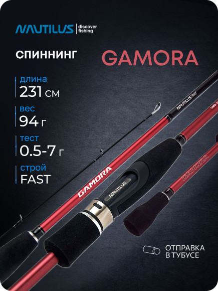 Спиннинг Nautilus Gamora GMS-702UL 213см 0.5-7гр NEW