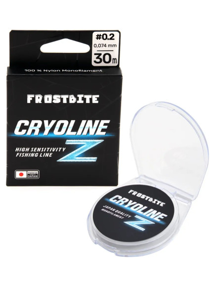Леска Frostbite CRYOLINE Z, #0.8, L-30 м, d-0,148 мм, test-2,15 кг, прозрачный/300/