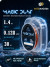 Леска "Shii Saido" Magic Dust, L-30 м, d-0,128 мм, test-1,40 кг, хамелеон