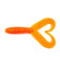 Твистер YAMAN PRO Loop-Two, р.2 inch, цвет  #03 - Carrot Gold Flake (уп.10 шт)