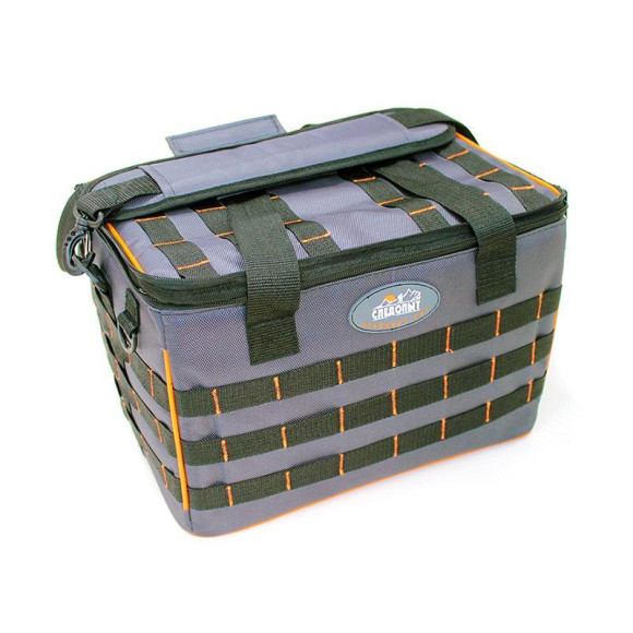 Сумка рыболовная "СЛЕДОПЫТ" Base Lure Bag XL, 38х26х25 см, цв. серый + 5 коробок Luno 28/2/ Сумка рыболовная "СЛЕДОПЫТ" Base Lure Bag XL, 38х26х25 см, цв. серый + 5 коробок Luno 28/2/