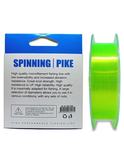 Леска Nautilus Spinning щука 0,26мм.,9,4кг, 100м. yellow Леска Nautilus Spinning щука 0,26мм.,9,4кг, 100м. yellow