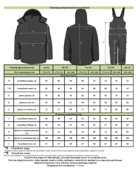Костюм мужской зимний IFRIT Tauren (Alova Premium/Fleece) Космос, 44/46-170/176 Костюм мужской зимний IFRIT Tauren (Alova Premium/Fleece) Космос, 44/46-170/176