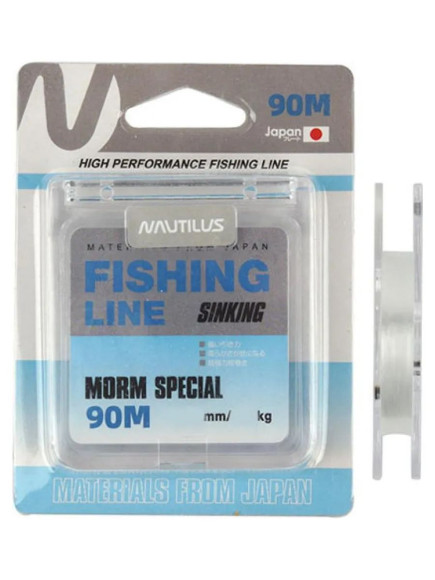 Леска Nautilus Toray MORM Special Sport  0,056мм., 0.49кг, 90м.clean NEW